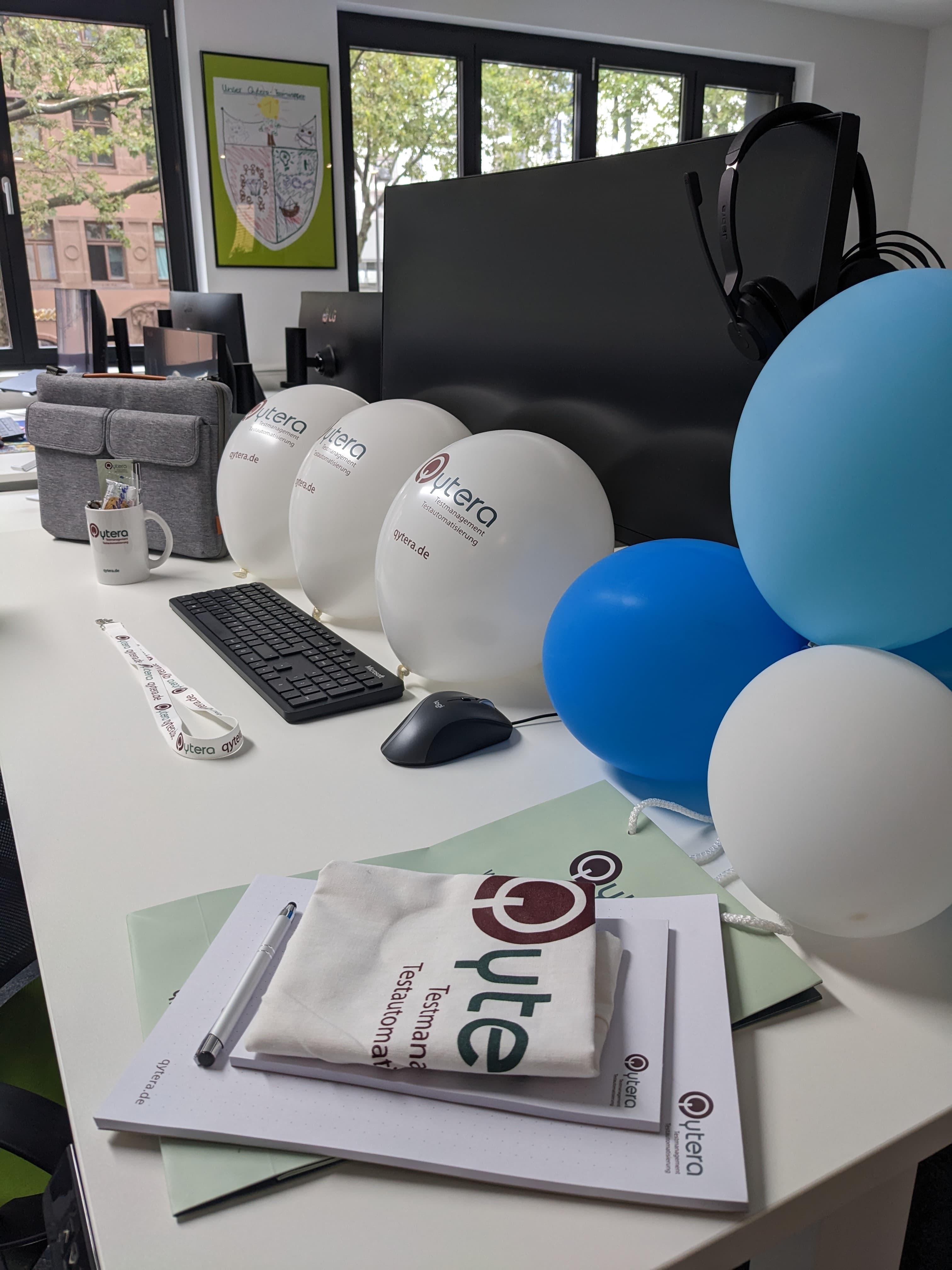 geschmükter Arbeitsplatz zum Start